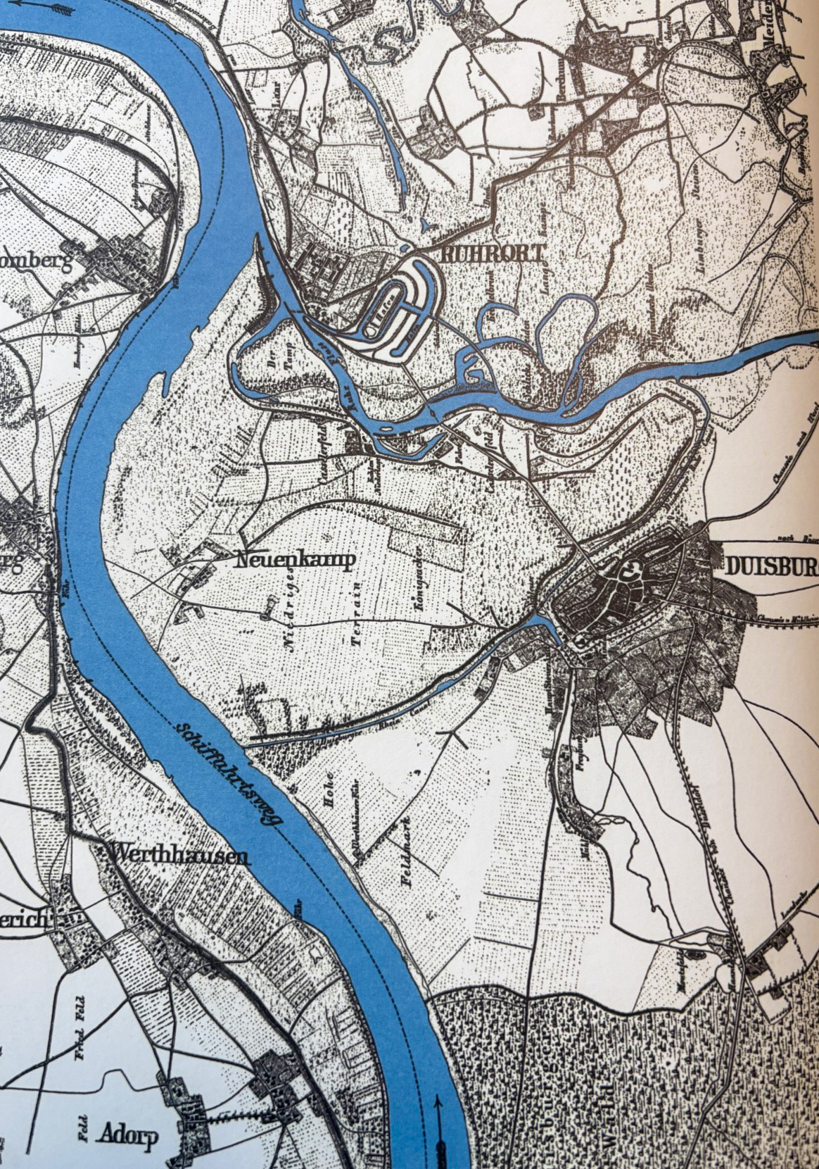 Bau des Ruhrkanals